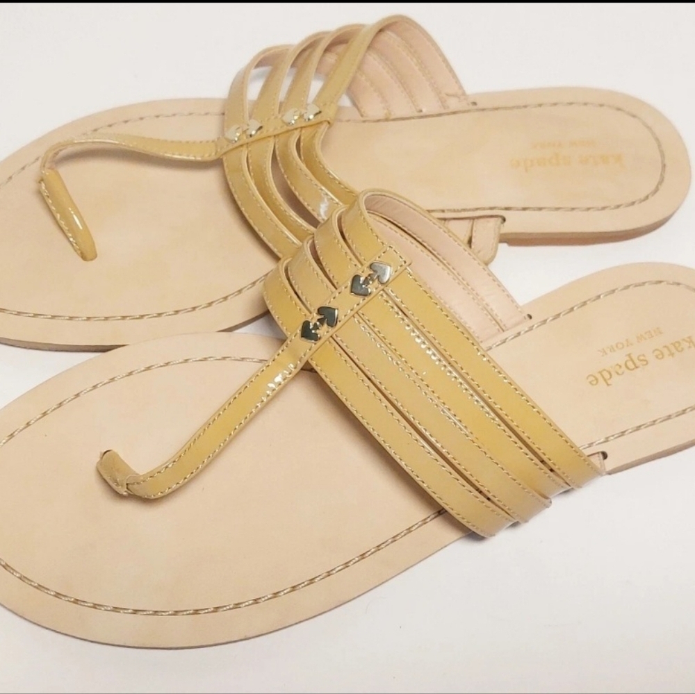 NEW Kate Spade New York Carol Leather Thong Sandal Size 10